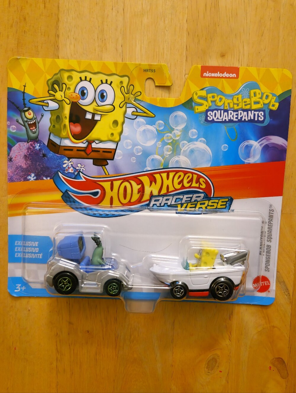 Hot Wheels RacerVerse Die-Cast 1:64 Scale Plankton and SpongeBob SquarePants NIB
